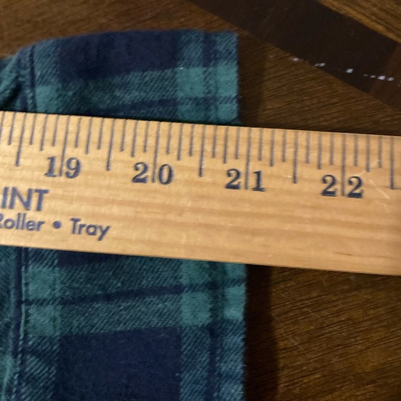 Men’s Size Large Haggar Clothing Button Down Plaid Flannel Shirt - Picture 4 of 16